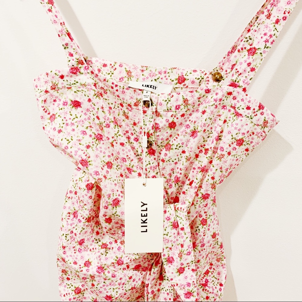 LIKELY MINKA FLORAL STRETCH COTTON SUMMER DRESS - Picture 5 of 5